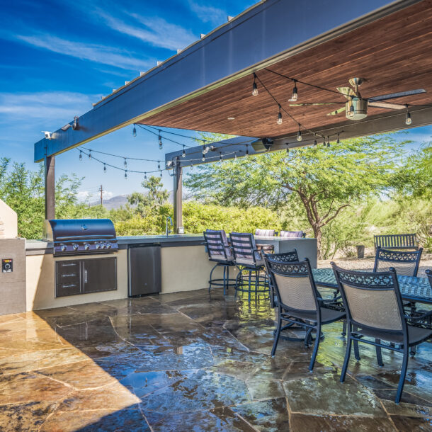 Carefree Kitchen Remodel Outdoor Entertainment Area