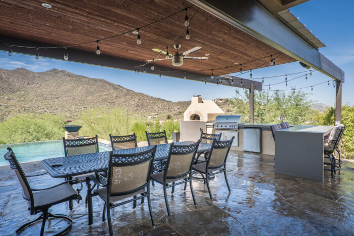 Carefree Kitchen Remodel Outdoor Dining Area